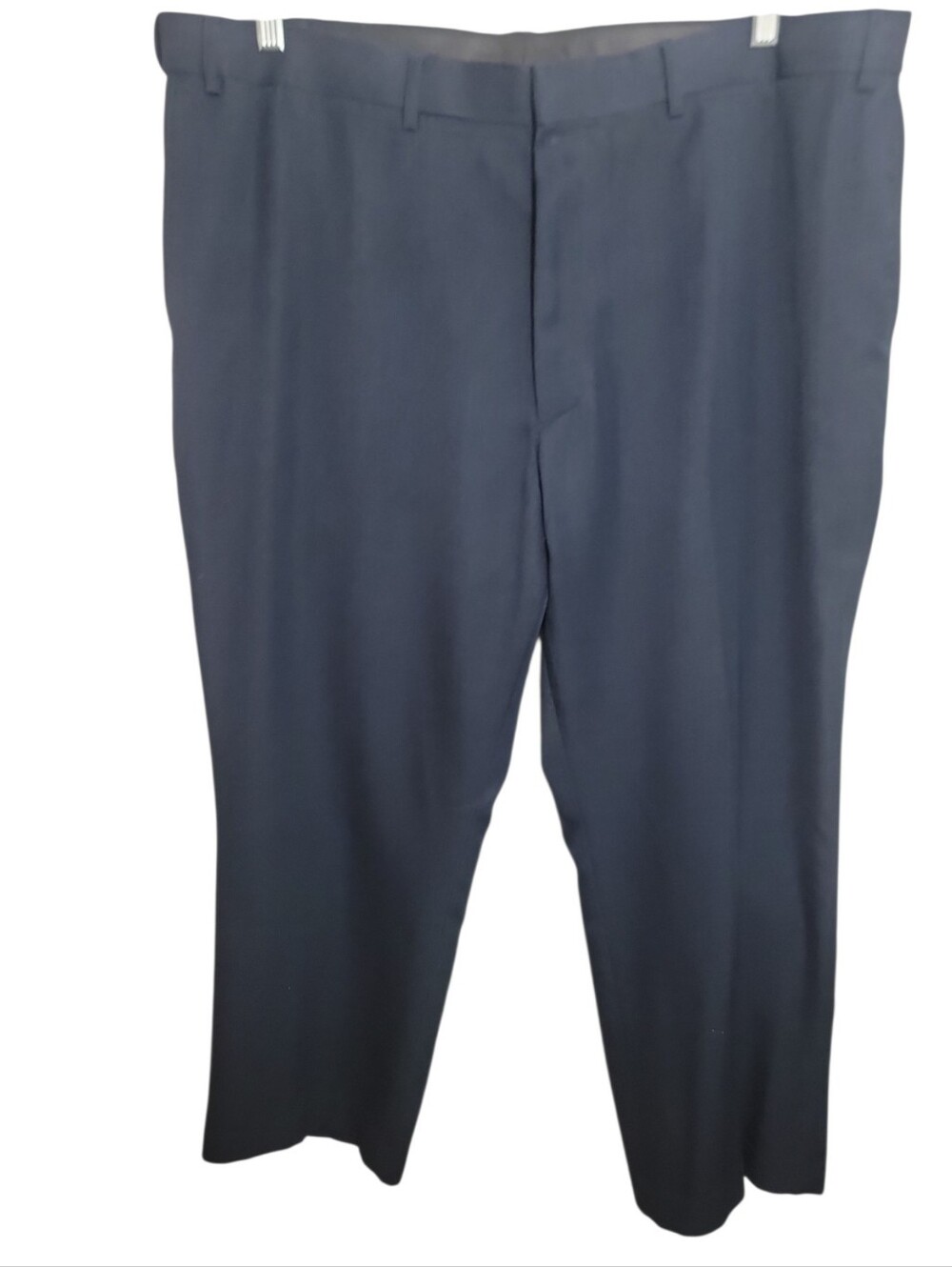 Botany 500 men's navy blue flat front dress pants size 42 short straight leg